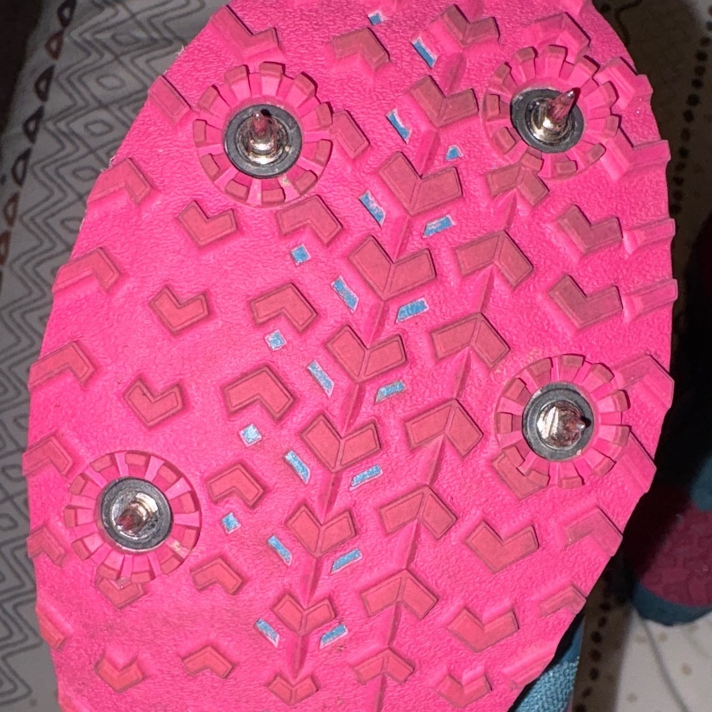 Saucony Kilkenny XC 8 Spike Teal & Pink Track Shoes w Spikes Included - Picture 5 of 10